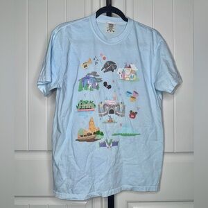 Comfort Colors Unisex Adult Sky Blue Disney Themed Graphic Tee